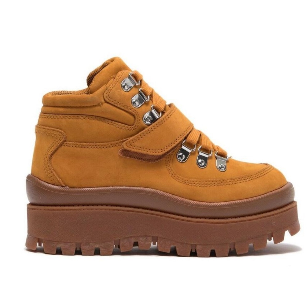 Jeffrey Campbell Top Peak Leather Platform Sneaker